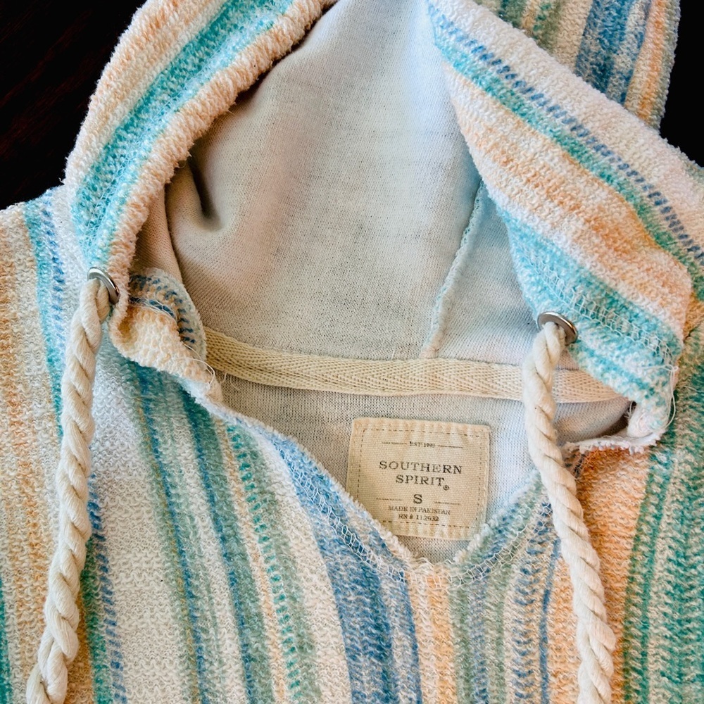 Size S • Southern Spirit Striped hoodie – Soft Spring Colors - Picture 2 of 9